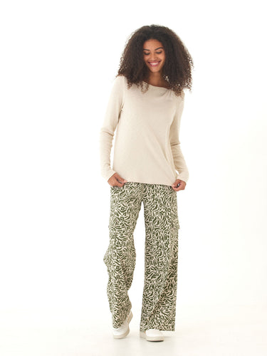Francine Textured Slub Jersey Twist Long Sleeve Top Threads 4 Thought