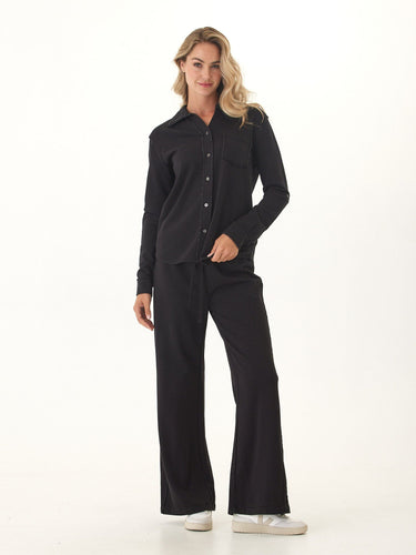 Latricia Cotton Blend Terry Wide Leg Pant Womens Bottoms Sweatpants Threads 4 Thought