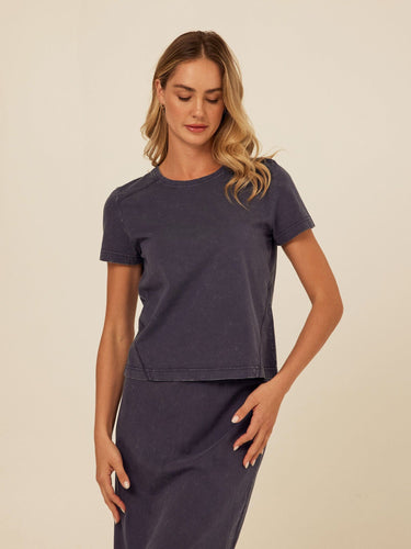 Roselie Mineral Wash Eco Jersey Tee Womens Tops Short Shirt Threads 4 Thought