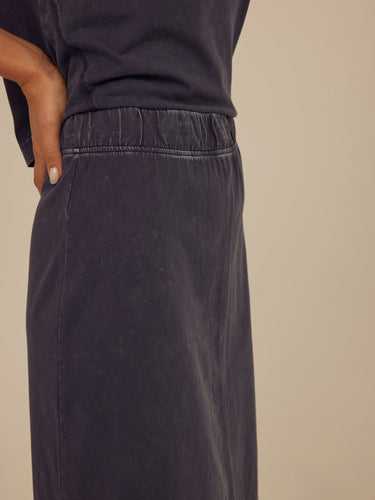 Adella Mineral Wash Eco Jersey Midi Skirt Womens Bottoms Skirt Threads 4 Thought