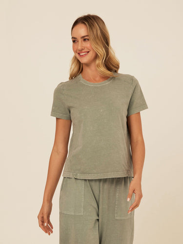 Roselie Mineral Wash Eco Jersey Tee Threads 4 Thought