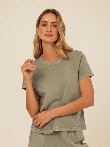 Roselie Mineral Wash Eco Jersey Tee Threads 4 Thought