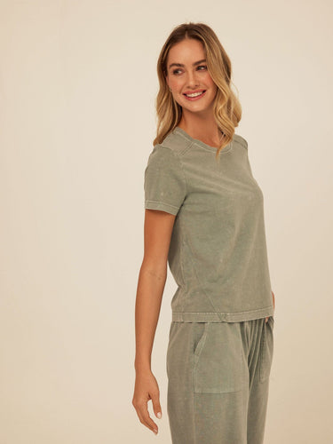 Roselie Mineral Wash Eco Jersey Tee Threads 4 Thought