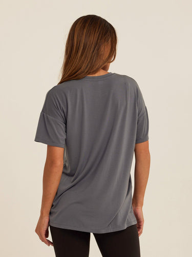 Andie Tencel Jersey Relaxed Tee Womens Tops Short Tee Threads 4 Thought
