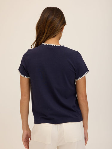 Ginny Novelty Stitch Eco Jersey Tee Threads 4 Thought