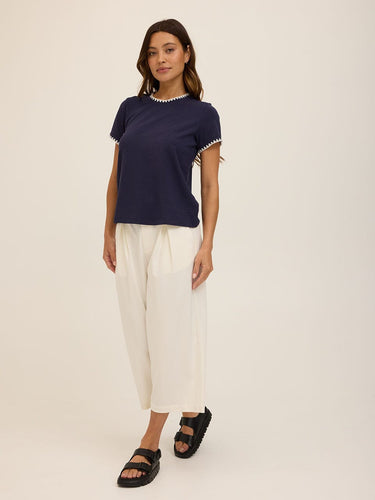 Ginny Novelty Stitch Eco Jersey Tee Threads 4 Thought
