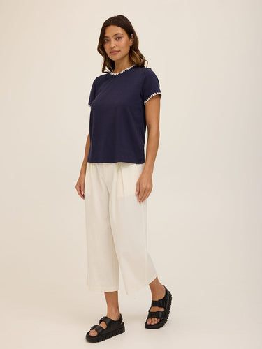 Ginny Novelty Stitch Eco Jersey Tee Threads 4 Thought