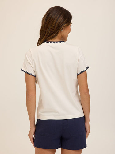 Ginny Novelty Stitch Eco Jersey Tee Threads 4 Thought