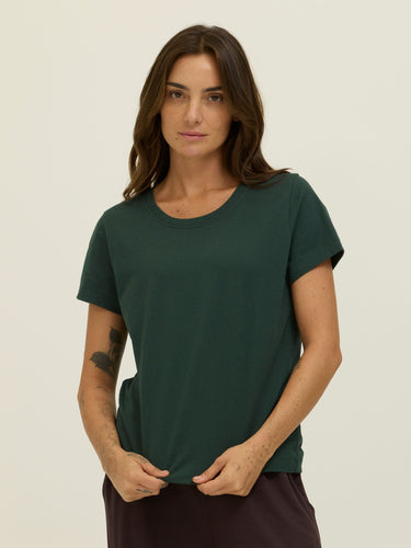Emmy Essential Jersey Crew Tee Womens Tops Short Tee Threads 4 Thought