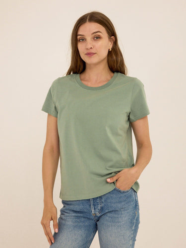 Emmy Organic Cotton Crew Tee Womens Tops Short Tee Threads 4 Thought