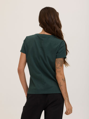 Aria Essential Jersey V-Neck Tee Womens Tops Short Tee Threads 4 Thought