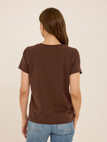 Aria Organic Cotton V-Neck Tee Womens Tops Short Tee Threads 4 Thought