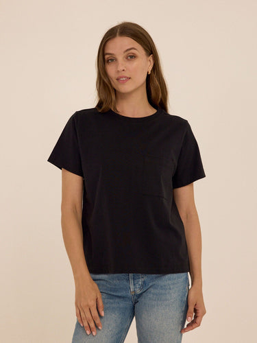 Beth Essential Jersey Pocket Tee Womens Tops Short Tee Threads 4 Thought