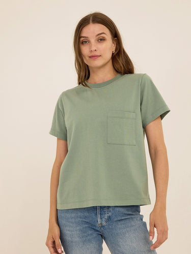 Beth Organic Cotton Pocket Tee Womens Tops Short Tee Threads 4 Thought