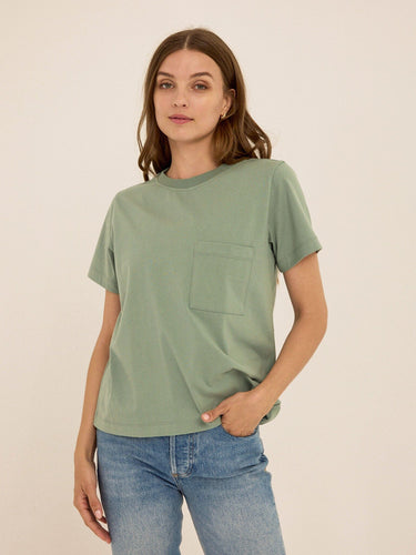 Beth Organic Cotton Pocket Tee Womens Tops Short Tee Threads 4 Thought