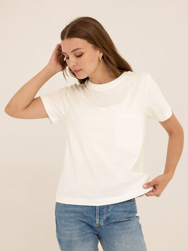 Beth Organic Cotton Pocket Tee Womens Tops Short Tee Threads 4 Thought