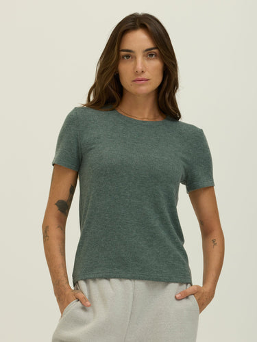 Gwenda Sweater Knit Tee Womens Tops Short Shirt Threads 4 Thought