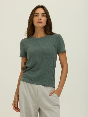 Gwenda Sweater Knit Tee Womens Tops Short Shirt Threads 4 Thought