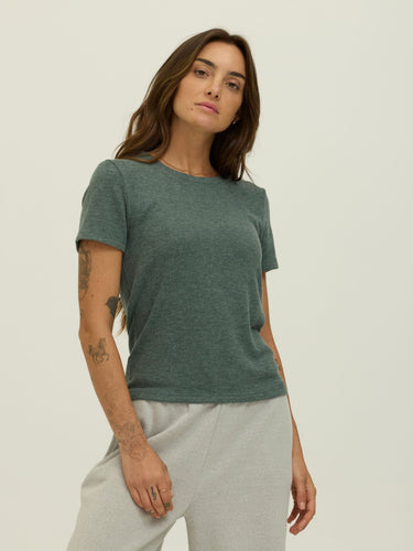 Gwenda Sweater Knit Tee Womens Tops Short Shirt Threads 4 Thought