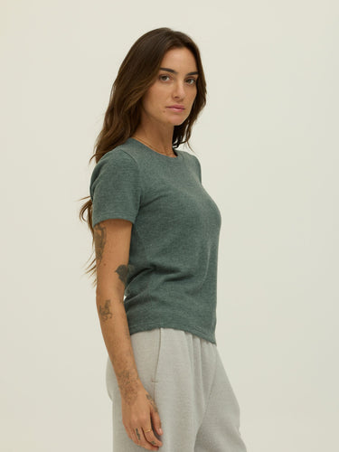 Gwenda Sweater Knit Tee Womens Tops Short Shirt Threads 4 Thought
