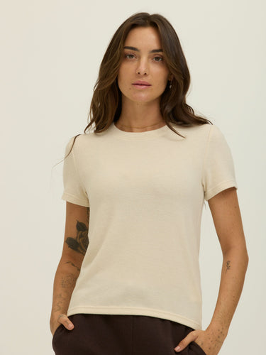 Gwenda Sweater Knit Tee Womens Tops Short Shirt Threads 4 Thought