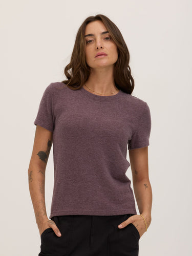 Gwenda Sweater Knit Tee Womens Tops Short Shirt Threads 4 Thought