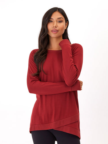 Leanna Feather Fleece Tunic Womens Outerwear Sweatshirt Threads 4 Thought