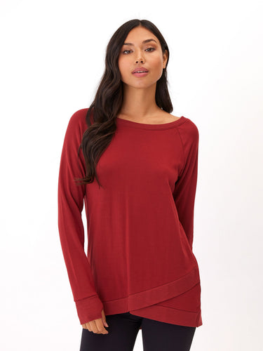 Leanna Feather Fleece Tunic Womens Outerwear Sweatshirt Threads 4 Thought