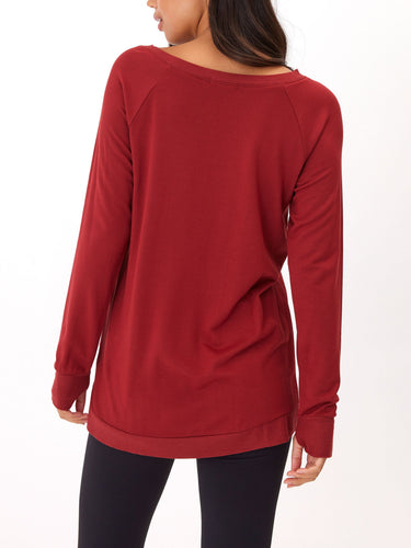 Leanna Feather Fleece Tunic Womens Outerwear Sweatshirt Threads 4 Thought