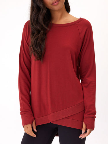 Leanna Feather Fleece Tunic Womens Outerwear Sweatshirt Threads 4 Thought