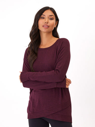 Leanna Feather Fleece Tunic Womens Outerwear Sweatshirt Threads 4 Thought