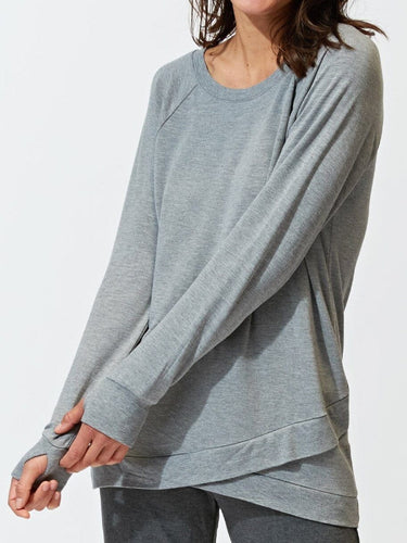 Leanna Feather Fleece Tunic Womens Outerwear Sweatshirt Threads 4 Thought