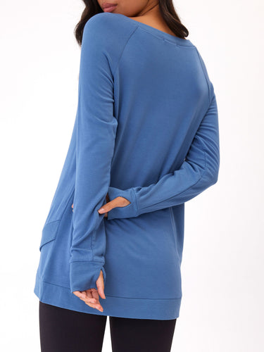 Leanna Feather Fleece Tunic Womens Outerwear Sweatshirt Threads 4 Thought