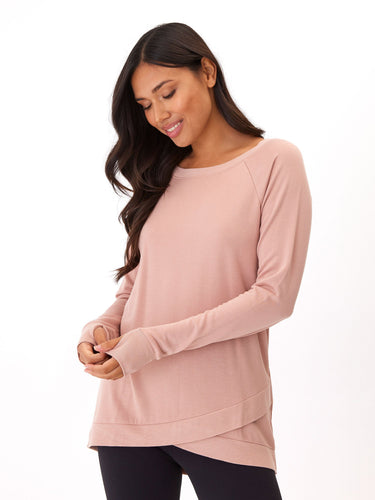 Leanna Feather Fleece Tunic Womens Outerwear Sweatshirt Threads 4 Thought