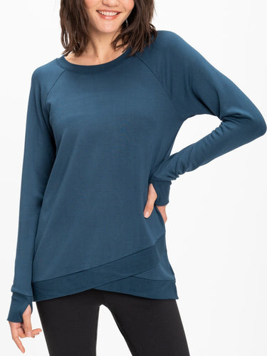 Leanna Feather Fleece Tunic Womens Outerwear Sweatshirt Threads 4 Thought