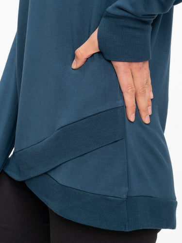 Leanna Feather Fleece Tunic Womens Outerwear Sweatshirt Threads 4 Thought