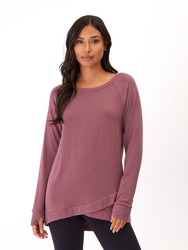 Leanna Feather Fleece Tunic Womens Outerwear Sweatshirt Threads 4 Thought