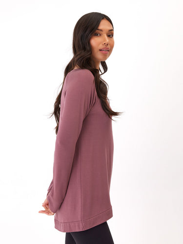 Leanna Feather Fleece Tunic Womens Outerwear Sweatshirt Threads 4 Thought