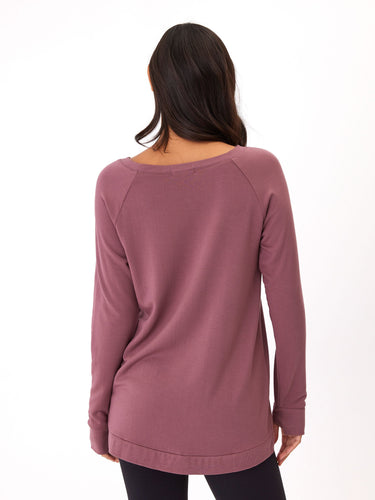Leanna Feather Fleece Tunic Womens Outerwear Sweatshirt Threads 4 Thought