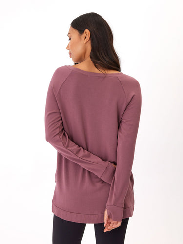 Leanna Feather Fleece Tunic Womens Outerwear Sweatshirt Threads 4 Thought