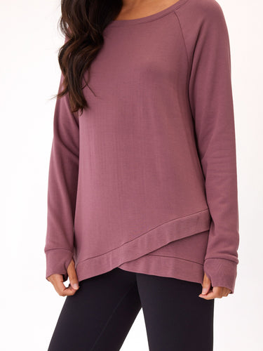 Leanna Feather Fleece Tunic Womens Outerwear Sweatshirt Threads 4 Thought