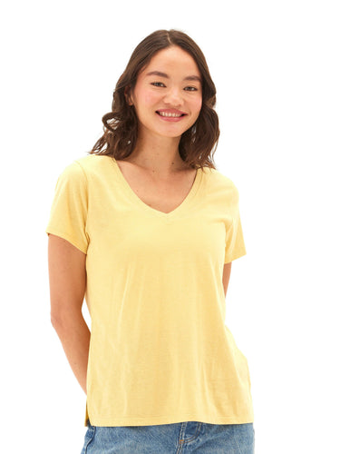 Pattie Triblend V-Neck Tee Womens Tops Short Tee Threads 4 Thought