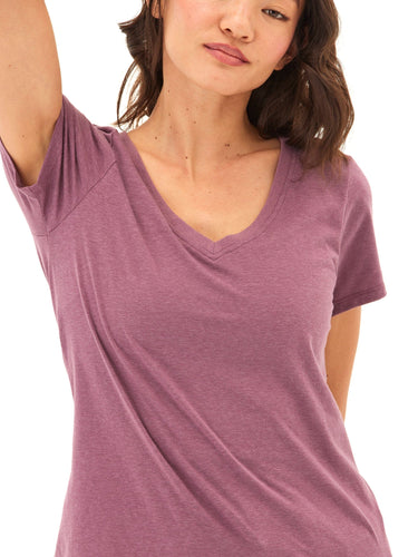 Pattie Triblend V-Neck Tee Womens Tops Short Tee Threads 4 Thought