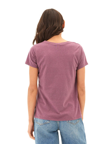 Pattie Triblend V-Neck Tee Womens Tops Short Tee Threads 4 Thought