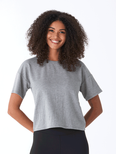 Shana Modal Terry Tee Womens Tops Short Tee Threads 4 Thought
