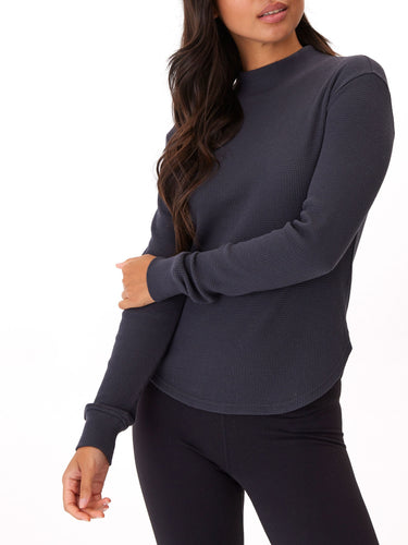 Haidee Mock Neck Top Womens Tops Long Threads 4 Thought