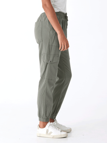 Delilah Stretch Twill Cargo Jogger 27" Womens Bottoms Pants Threads 4 Thought