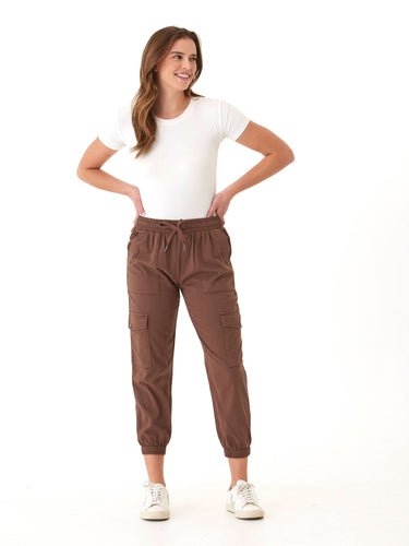 Delilah Stretch Twill Cargo Jogger 27" Womens Bottoms Pants Threads 4 Thought