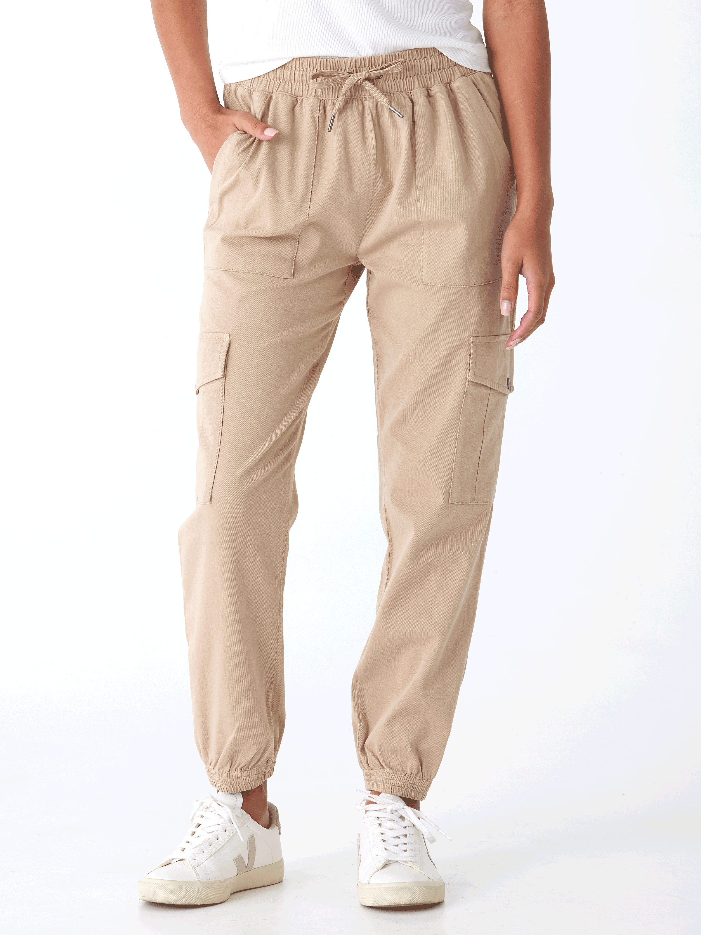 Delilah Stretch Twill Cargo Jogger 27"