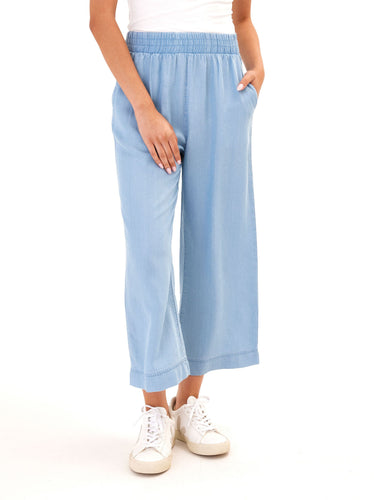 Harlowe Chambray Crop Pant 24" Womens Bottoms Pants Threads 4 Thought